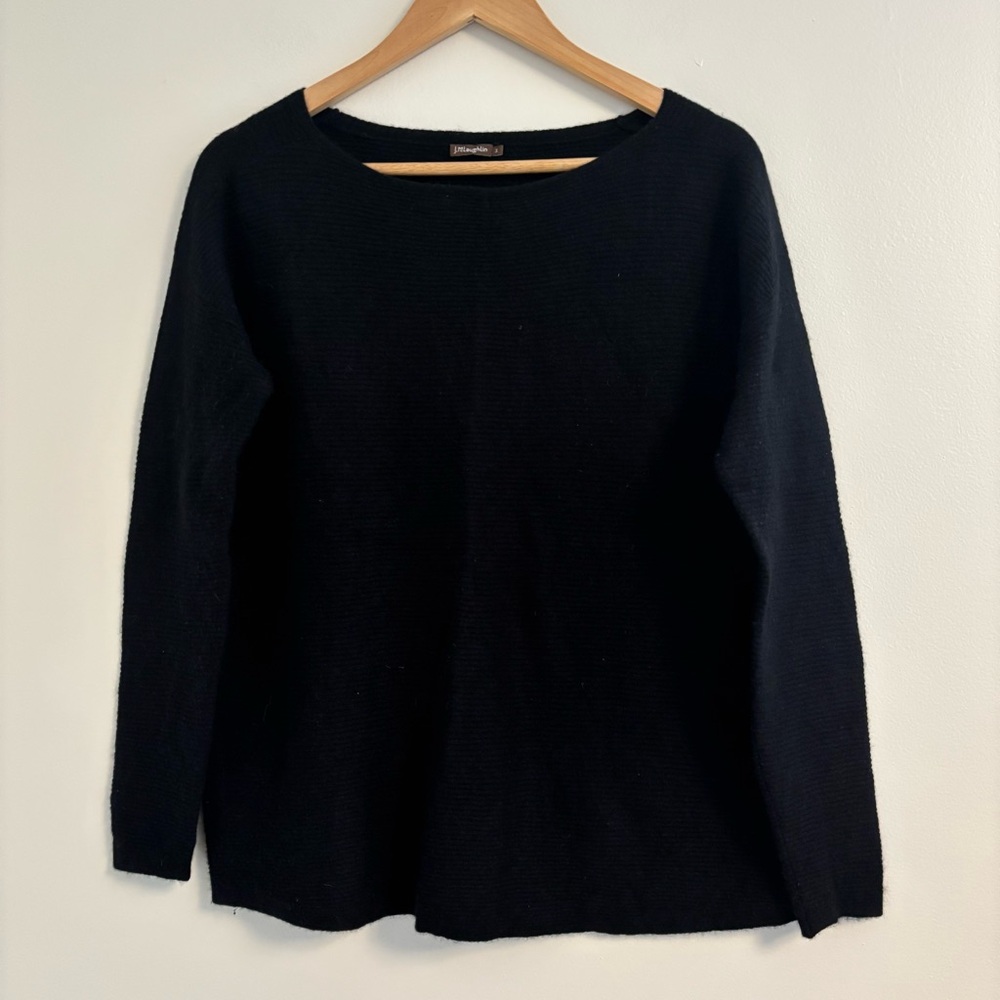 J. McLaughlin cashmere Black Knit Sweater